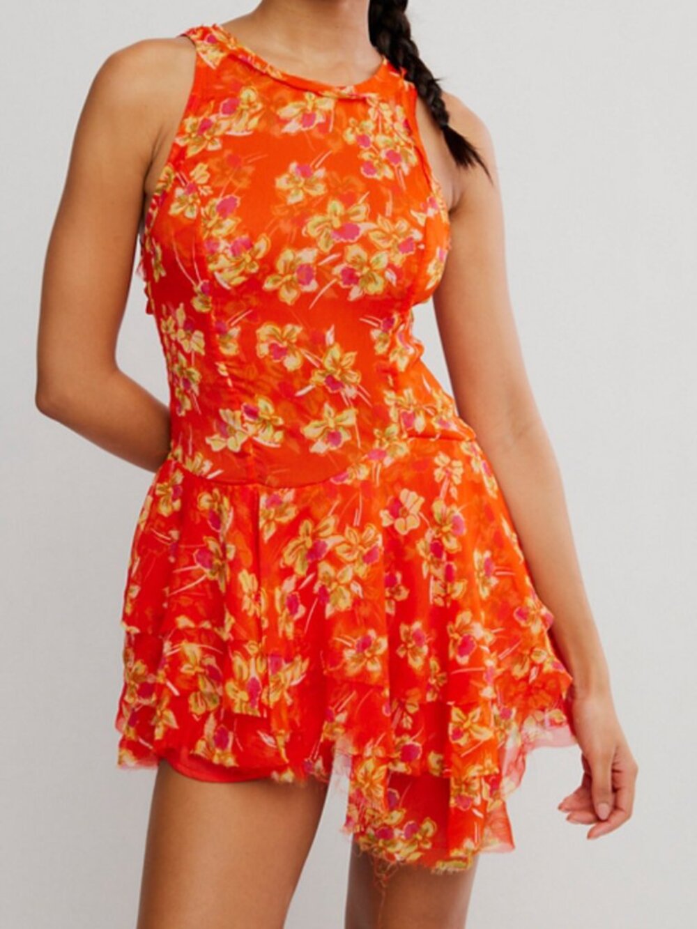 🆕 FREE PEOPLE Raven Printed Mini / Red Combo